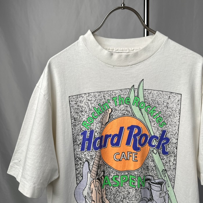 90s　ハードロックカフェ　サイズ：M程度　プリントT　半袖　Tシャツ　白　ビンテージ　古着 | Vintage.City 古着屋、古着コーデ情報を発信
