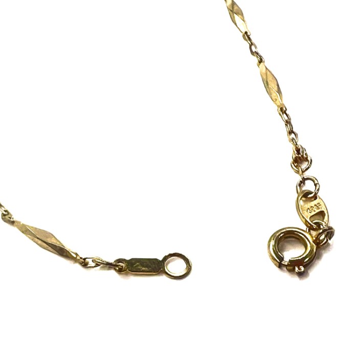 Vintage Gold Necklaces ネックレス 切子チェーン ゴールド K18GF 