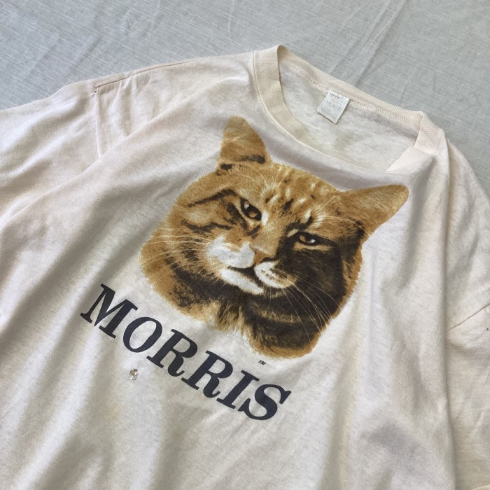 80's MORRIS/モーリス アニマルプリントTシャツ アニマルT 猫T