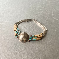 Used USA silver 925 colorful stone beads bracelet ユーズド シルバー925 カラフル 天然石 ビーズ コンチョ ブレスレット(A) | Vintage.City 古着屋、古着コーデ情報を発信