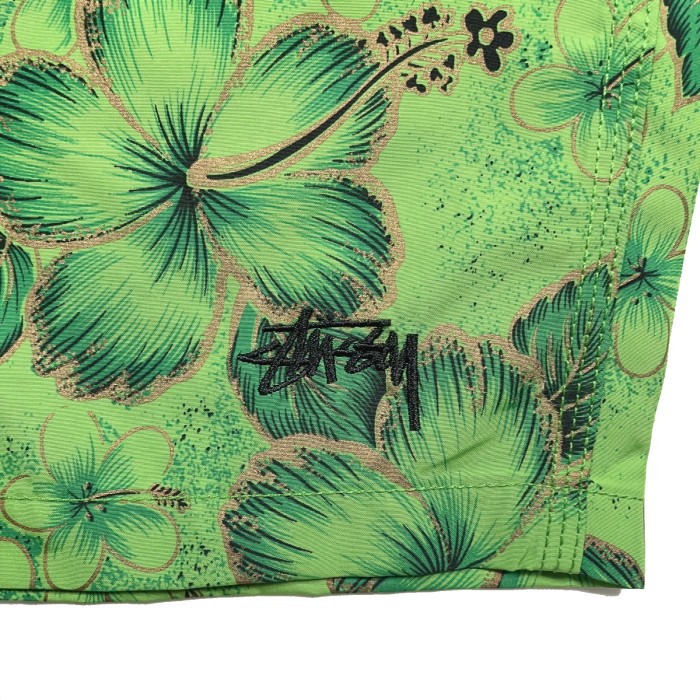 HP35 36size STUSSY Flower swimpants green ステューシー スイムパンツ | Vintage.City 古着屋、古着コーデ情報を発信