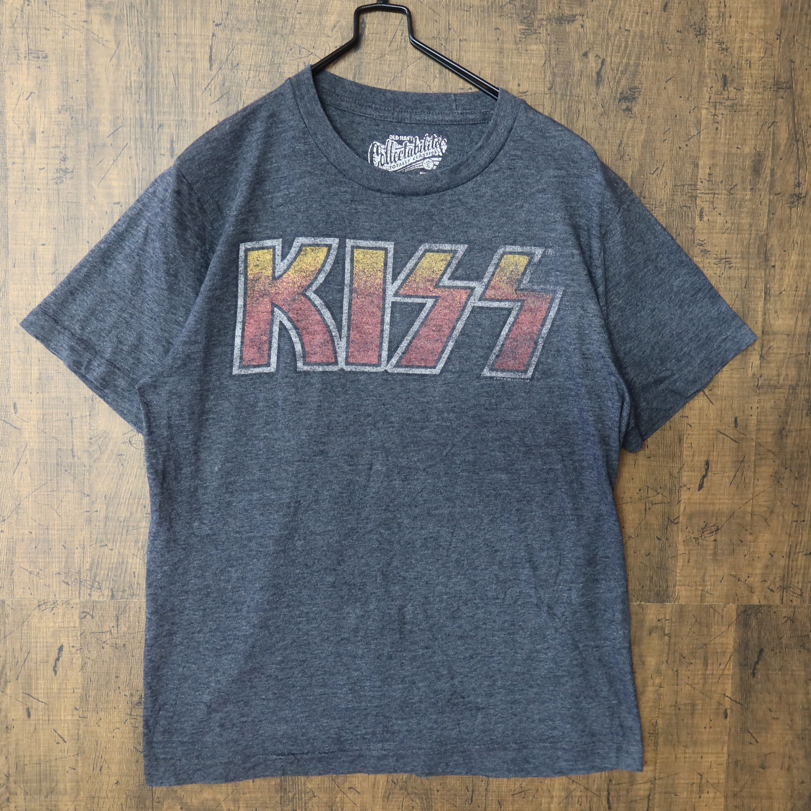 00s～ Vintage US古着☆KISS キス 半袖 ロゴ プリント Tシャツ SIZE S 