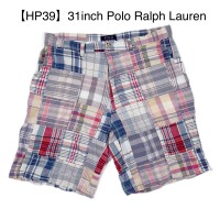 HP39 31inch Polo Ralph Lauren patchwork check pants ポロラルフローレン パッチワーク ハーフパンツ | Vintage.City 古着屋、古着コーデ情報を発信
