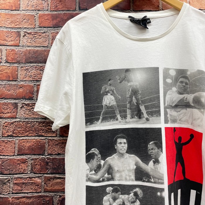 Muhammad Ali モハメドアリ Tシャツ ボクシング 半袖 写真 スリム