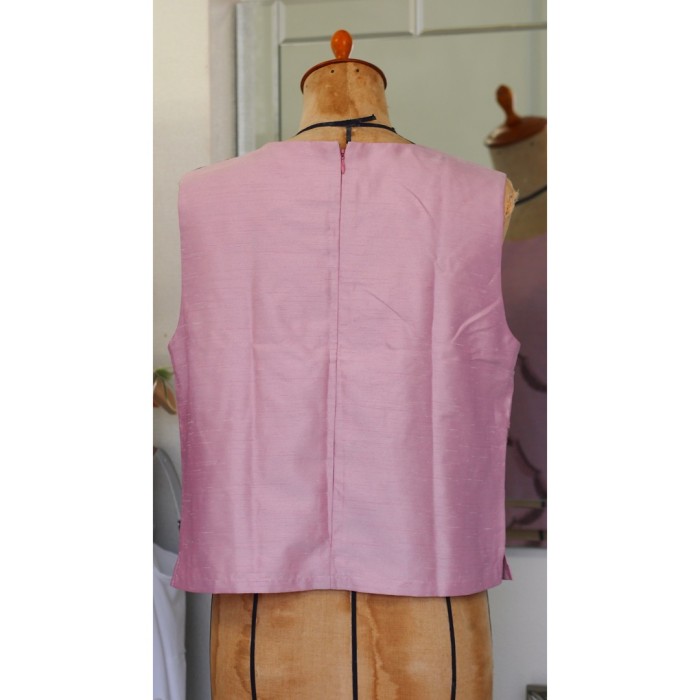 #960 embroidery tops / ピンク 刺繍 トップス ノースリーブ | Vintage.City 빈티지숍, 빈티지 코디 정보