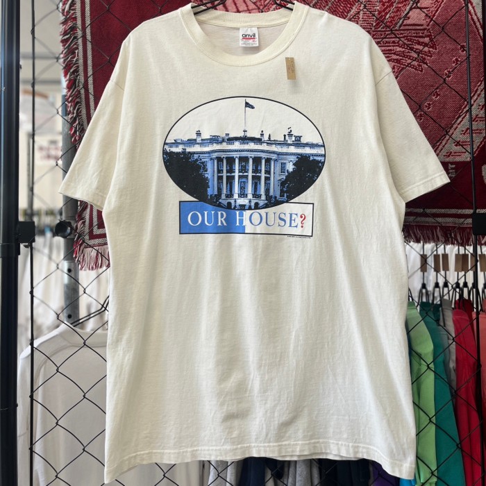 00s ホワイトハウス デザイン系 CSNY 半袖Tシャツ デザインプリント