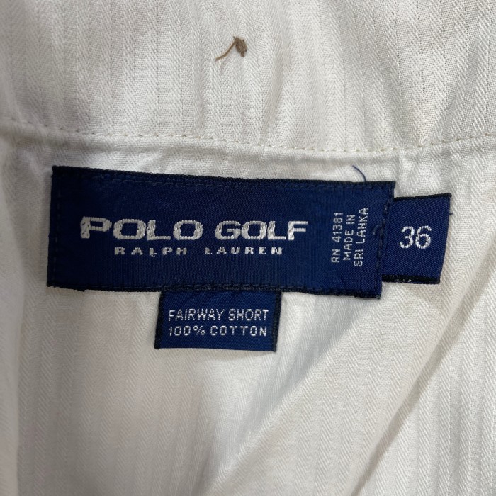 90s POLOGOLF ラルフローレン ツータックチノショーツ ベージュ 36