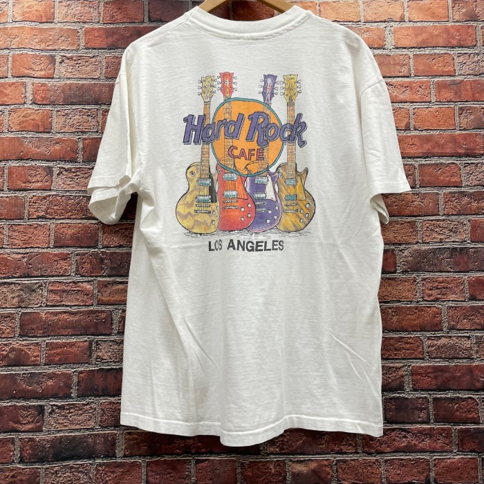 80s90s　ヴィンテージ　ハードロックカフェロサンゼルス　ヘインズTシャツ