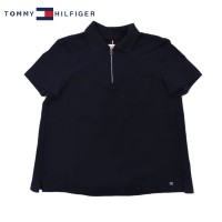 TOMMY HILFIGER ハーフジップポロシャツ 2 ネイビー レーヨン | Vintage.City 古着屋、古着コーデ情報を発信