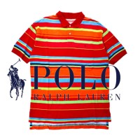 Polo by Ralph Lauren ポロシャツ XL マルチカラー ボーダー ビッグサイズ | Vintage.City 빈티지숍, 빈티지 코디 정보