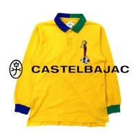 CASTELBAJAC SPORT ラガーシャツ 長袖ポロシャツ 1 イエロー 刺繍 日本製 | Vintage.City 빈티지숍, 빈티지 코디 정보