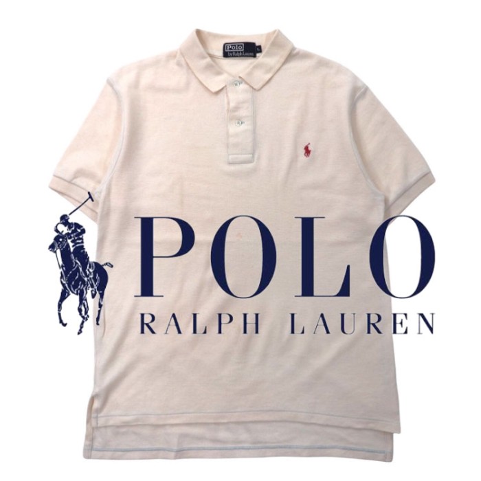 Polo by Ralph Lauren ポロシャツ L ホワイト コットン スモールポニー刺繍 | Vintage.City 빈티지숍, 빈티지 코디 정보