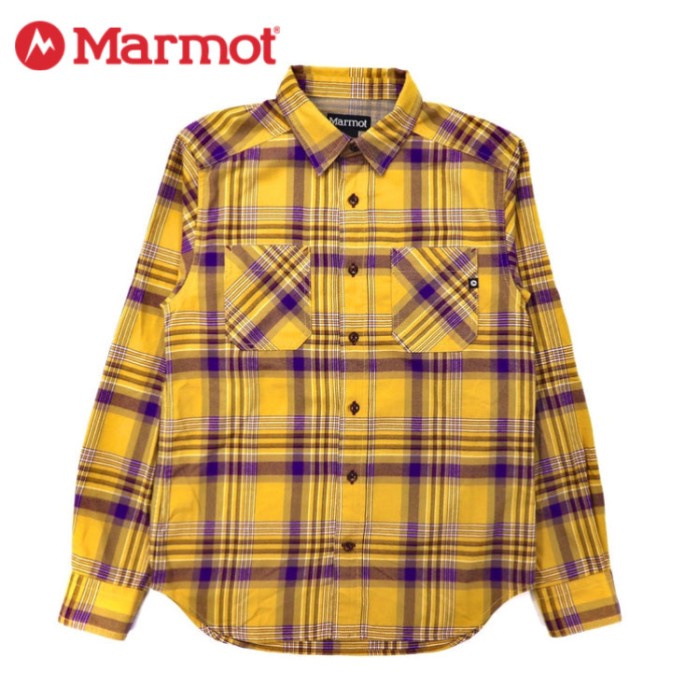 Marmot チェックシャツ S イエロー コットン T0M0JB75 | Vintage.City 古着屋、古着コーデ情報を発信