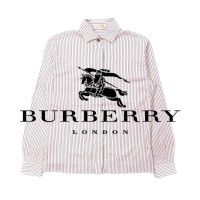 Burberrys 長袖ストライプシャツ 7 ホワイト コットン | Vintage.City 古着屋、古着コーデ情報を発信