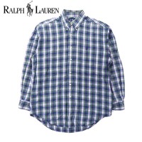 Ralph Lauren チェックシャツ S グリーン コットン BLAIRE スモールポニー刺繍 | Vintage.City 古着屋、古着コーデ情報を発信