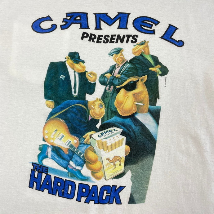 90年代 CAMEL THE HARD PACK キャメル タバコ ポケットTシャツ メンズ ...