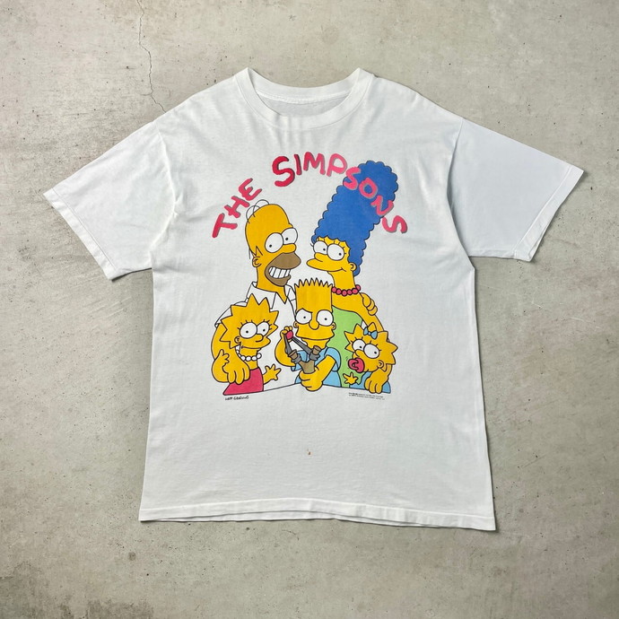 80年代 THE SIMPSONS シンプソンズ キャラクター プリント Tシャツ