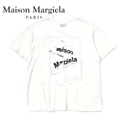 Maison Margiela プリントTシャツ 52 ホワイト イタリア製 ライン1 未 ...