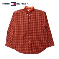 TOMMY HILFIGER ボタンダウンシャツ L オレンジ ギンガムチェック コットン ビッグサイズ | Vintage.City Vintage Shops, Vintage Fashion Trends