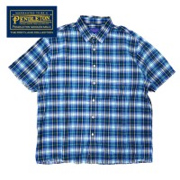 PENDLETON 半袖チェックシャツ XL ブルー ビッグサイズ | Vintage.City 古着屋、古着コーデ情報を発信