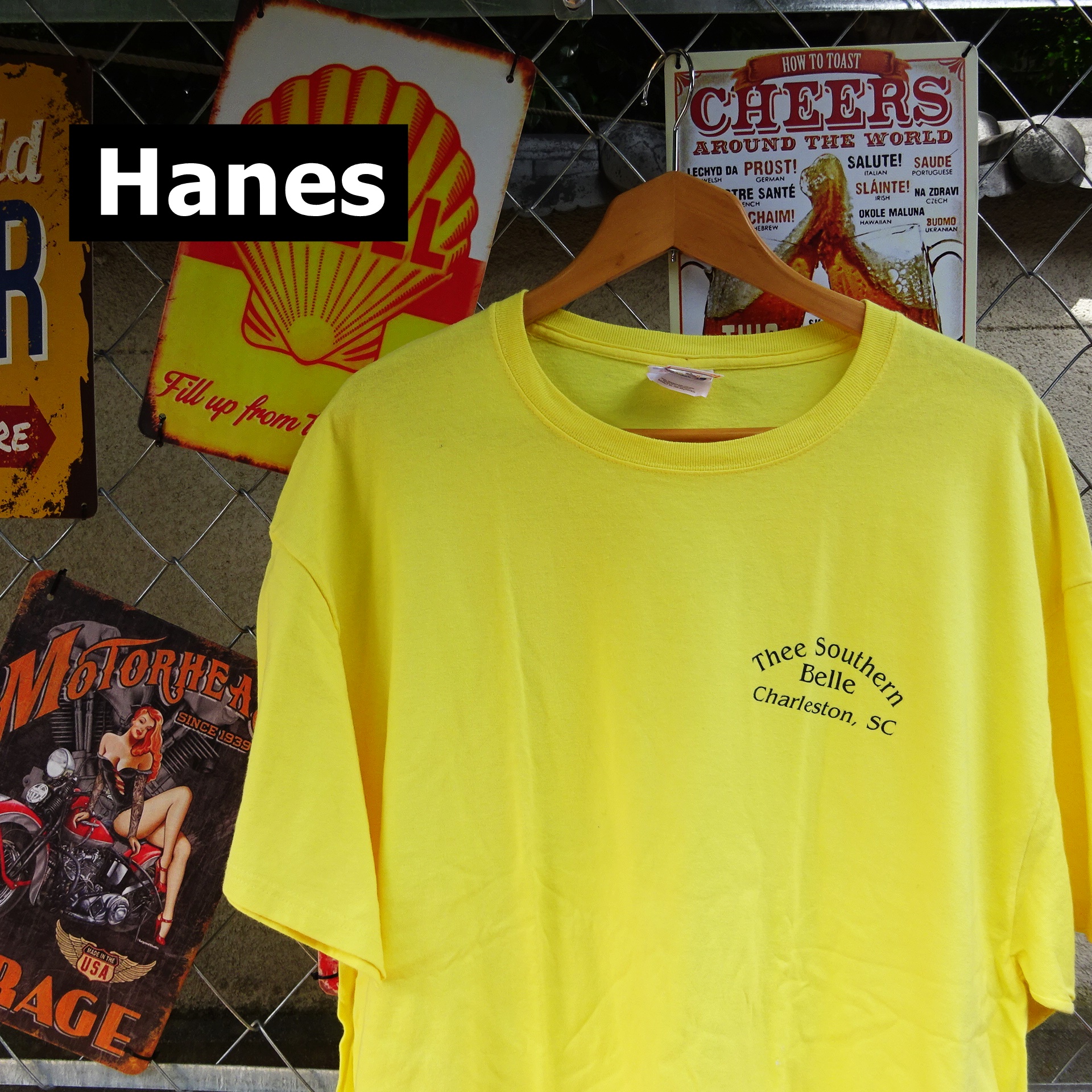 ．«全品一覧»70s USA製 ビンテージ Hanes スキー Tシャツ イエロー  XL