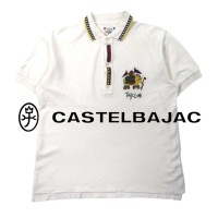 Castelbajac sport ポロシャツ 3 ホワイト キャラクター刺繍 90年代 日本製 | Vintage.City 古着屋、古着コーデ情報を発信