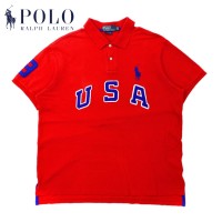 Polo by Ralph Lauren ポロシャツ XL レッド USA ナンバリング ビッグポニー刺繍 | Vintage.City 빈티지숍, 빈티지 코디 정보