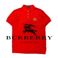 USA製 Burberrys ポロシャツ S レッド コットン ロゴ刺繍 オールド | Vintage.City 빈티지숍, 빈티지 코디 정보