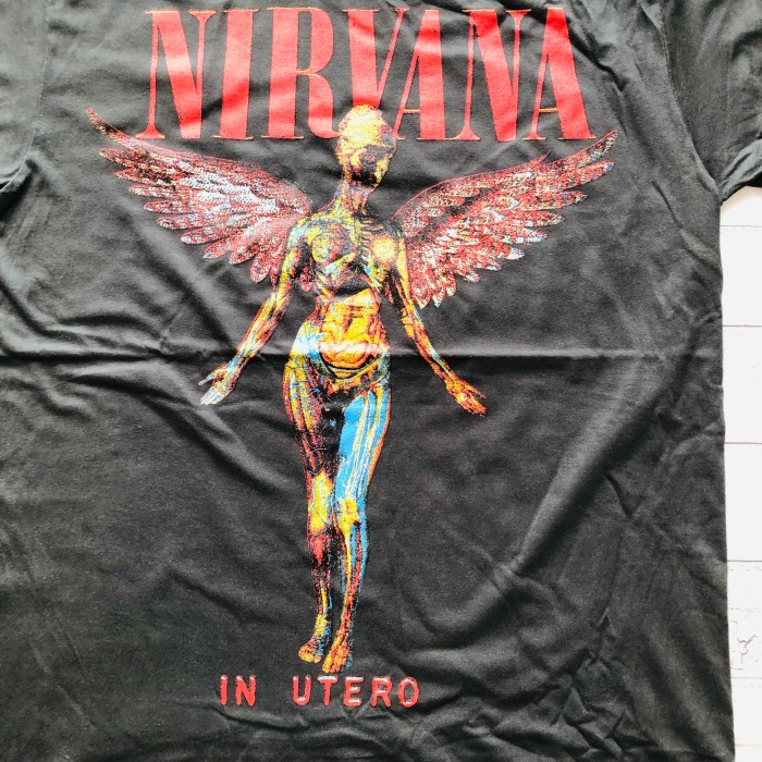 楽天市場】 USA製 ニルヴァーナ NIRVANA IN UTERO TOUR Tシャツ ...
