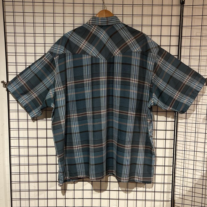 90s Wrangler  ラングラー　半袖　チェック　ウエスタンシャツ　C917 チェックシャツ | Vintage.City 빈티지숍, 빈티지 코디 정보