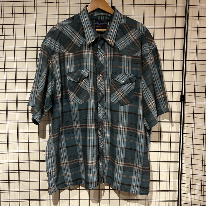 90s Wrangler  ラングラー　半袖　チェック　ウエスタンシャツ　C917 チェックシャツ | Vintage.City 古着屋、古着コーデ情報を発信