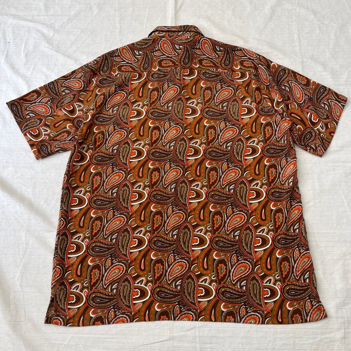 デッドストック 70's KENNINGTON/ケニントン 総柄シャツ 半袖シャツ