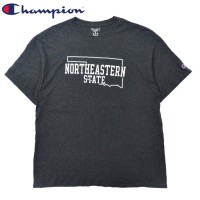 Champion ビッグサイズ カレッジプリントTシャツ 2XL グレー コットン NORTHEASTERN STATE | Vintage.City 古着屋、古着コーデ情報を発信