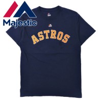 Majestic ベースボールプリントTシャツ M ネイビー ナンバリング MLB Houston Astros ニカラグア製 | Vintage.City 古着屋、古着コーデ情報を発信