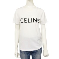 CELINE セリーヌ ロゴTシャツ コットン S ホワイト ブラック 2X314916G | Vintage.City 古着屋、古着コーデ情報を発信