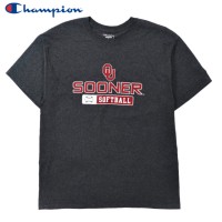 Champion ビッグサイズ カレッジプリントTシャツ XL グレー コットン SOONER University of Oklahoma ニカラグア製 | Vintage.City 빈티지숍, 빈티지 코디 정보