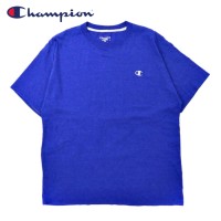 Champion ビッグサイズ ワンポイントロゴTシャツ 2XL ブルー コットン ホンジュラス製 | Vintage.City 빈티지숍, 빈티지 코디 정보