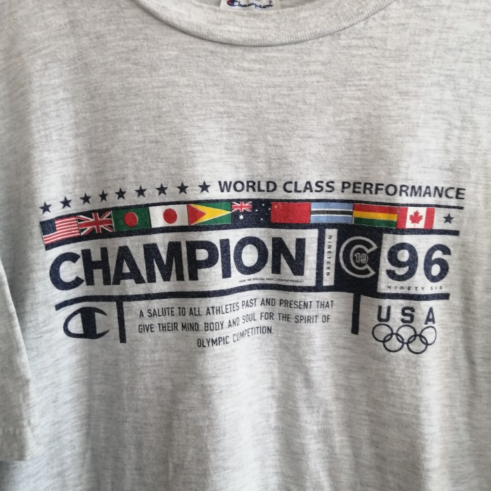 90s CHAMPION print t-shirt | Vintage.City 빈티지숍, 빈티지 코디 정보
