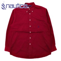 nautica ビッグサイズ ボタンダウンシャツ M ボルドー コットン 90年代 ジャマイカ製 | Vintage.City 古着屋、古着コーデ情報を発信