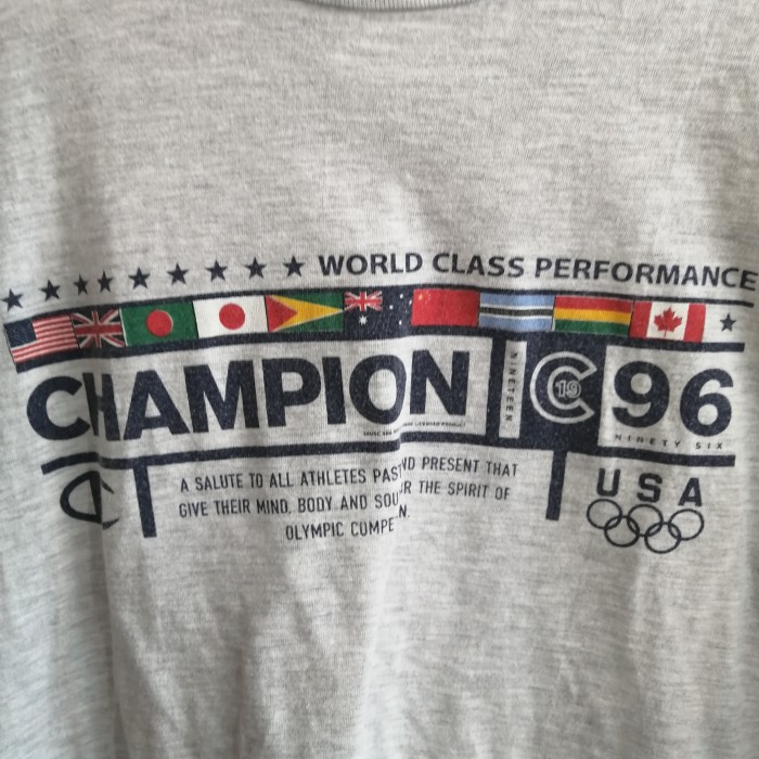 90s CHAMPION print t-shirt | Vintage.City 빈티지숍, 빈티지 코디 정보