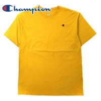 Champion ビッグサイズ ワンポイントロゴTシャツ XL イエロー コットン メキシコ製 | Vintage.City 古着屋、古着コーデ情報を発信