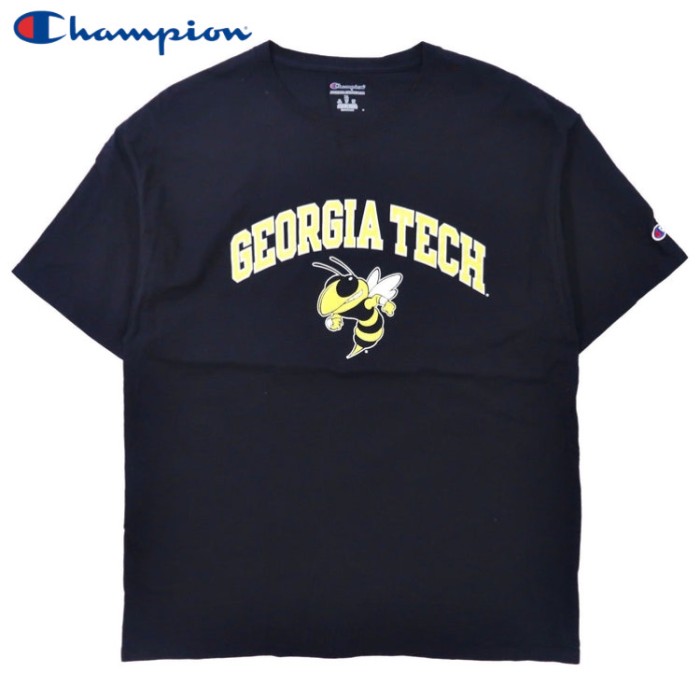Champion ビッグサイズ カレッジプリントTシャツ 2XL ネイビー コットン GEORGIA TECH エルサルバドル製 | Vintage.City 빈티지숍, 빈티지 코디 정보