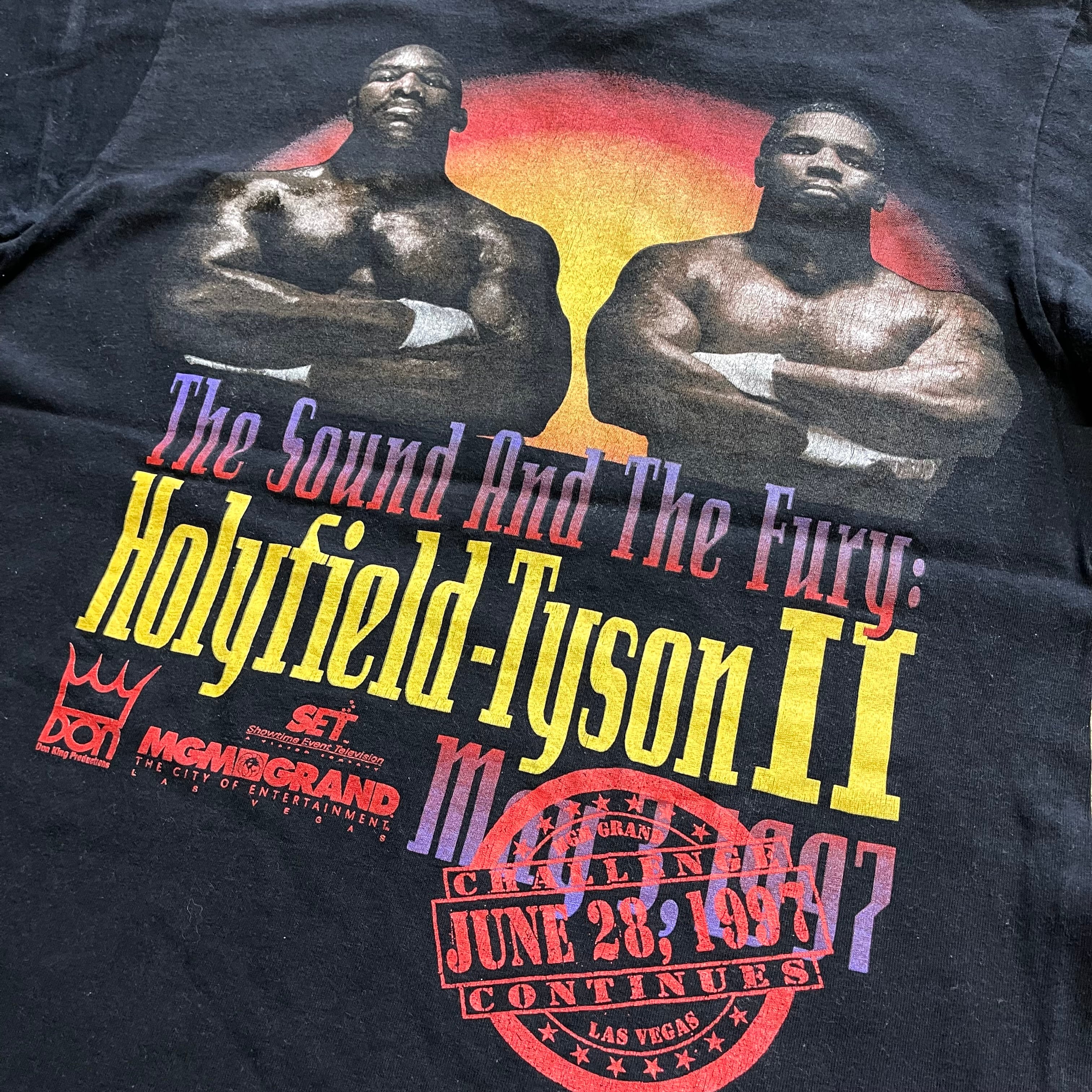 90's USA製 MIKE TYSON vs HOLYFIELD THE SOUND AND THE FURY Tシャツ ...