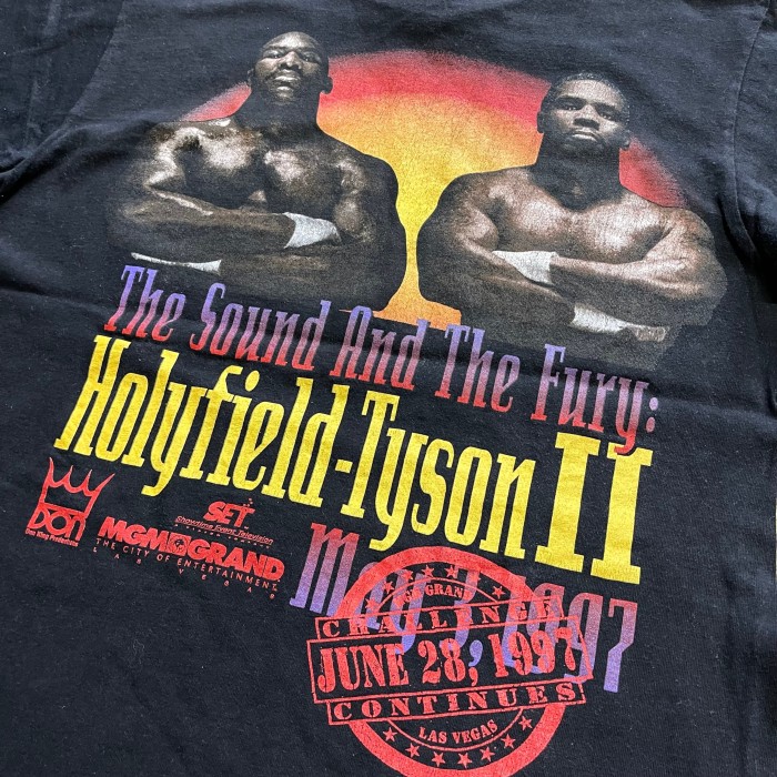 90's USA製 MIKE TYSON vs HOLYFIELD THE SOUND AND THE FURY Tシャツ | Vintage.City 古着屋、古着コーデ情報を発信