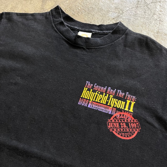 90's USA製 MIKE TYSON vs HOLYFIELD THE SOUND AND THE FURY Tシャツ | Vintage.City 古着屋、古着コーデ情報を発信