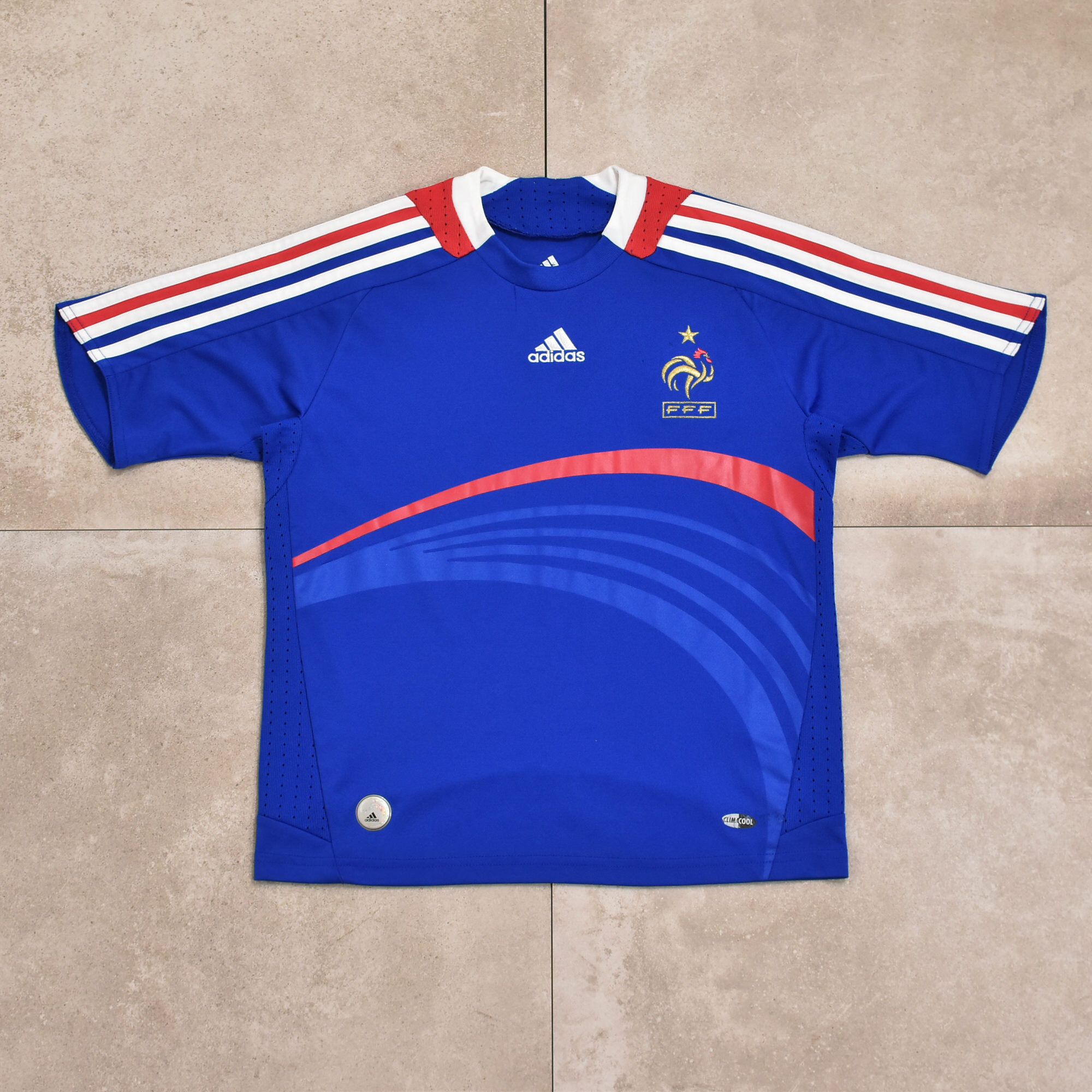 90s ヴィンテージ　フランス代表　adidas ユニフォーム　ゲームシャツoldstussy