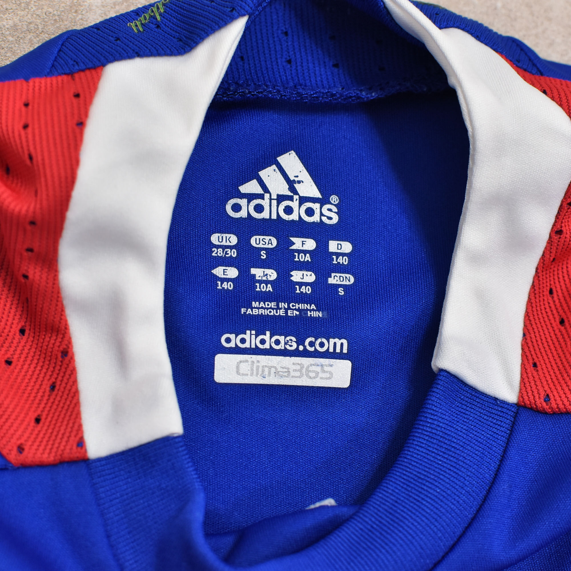 キッズ140 adidas アディダス フランス代表 サッカー ゲームシャツ 07