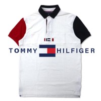 TOMMY HILFIGER ポロシャツ M ホワイト コットン 40's Two Ply Cotton | Vintage.City 빈티지숍, 빈티지 코디 정보
