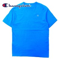 Champion ビッグサイズTシャツ L ブルー コットン ワンポイントロゴ メキシコ製 | Vintage.City 빈티지숍, 빈티지 코디 정보
