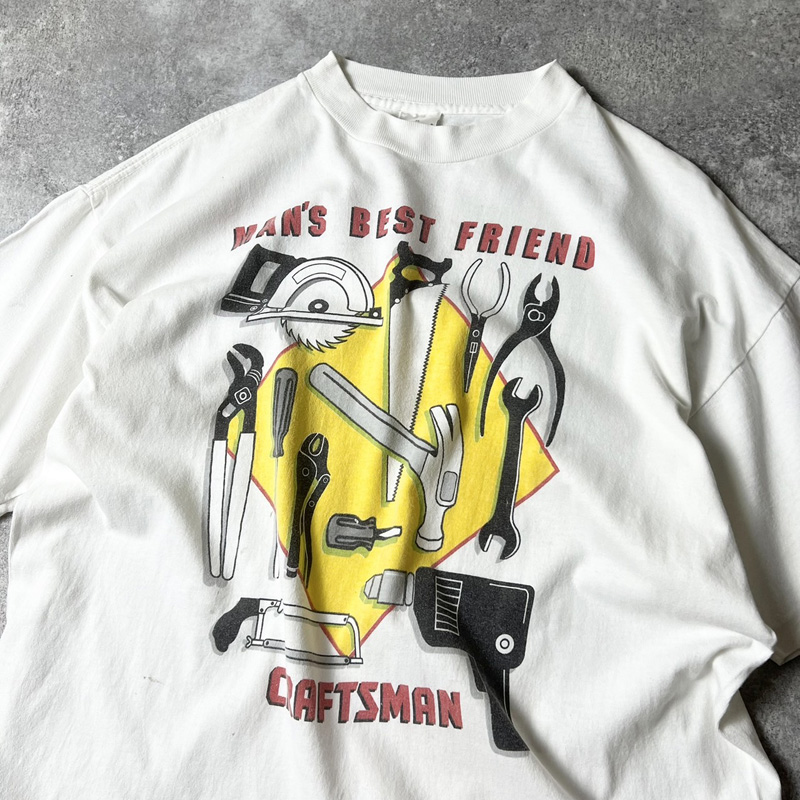 90s USA製 TDK ロゴ Tシャツ XL 白 企業モノ ヴィンテージ - トップス